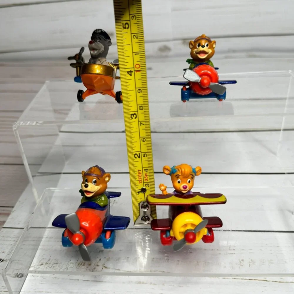 Vtg Talespin McDonalds Happy Meal‎ Toys Animal Pilot Airplane Toys Set Of 4